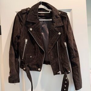 Blank NYC Dark Brown Suede Jacket